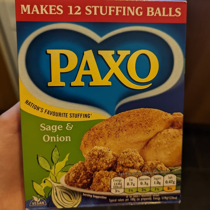 photo of Paxo Sage and Onion Stuffing shared by @sarahburland on  23 Dec 2021 - review