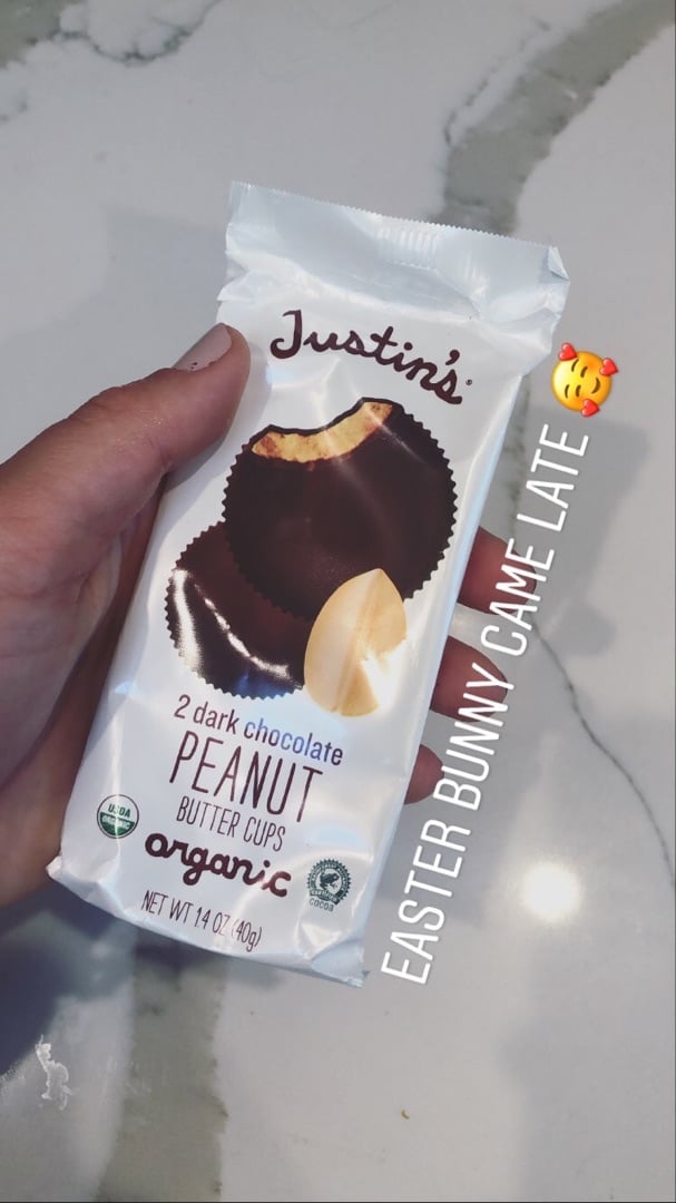 photo of Justin's Dark Chocolate Peanut Butter Cups shared by @carolineoyler on  17 Apr 2020 - review