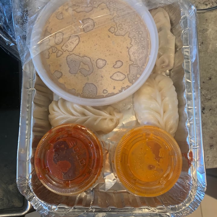 photo of Tasty Mo:Mo Jhol Vegan momo shared by @karatesarah8 on  19 Sep 2021 - review