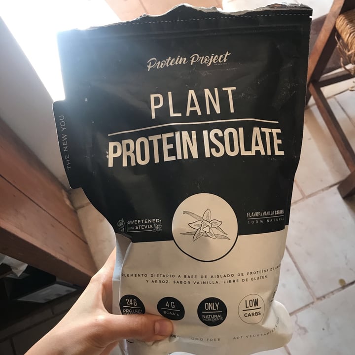 photo of Protein Project Vegan Protein Isolate Sabor vainilla Caramelo shared by @cotigau on  14 Jul 2021 - review