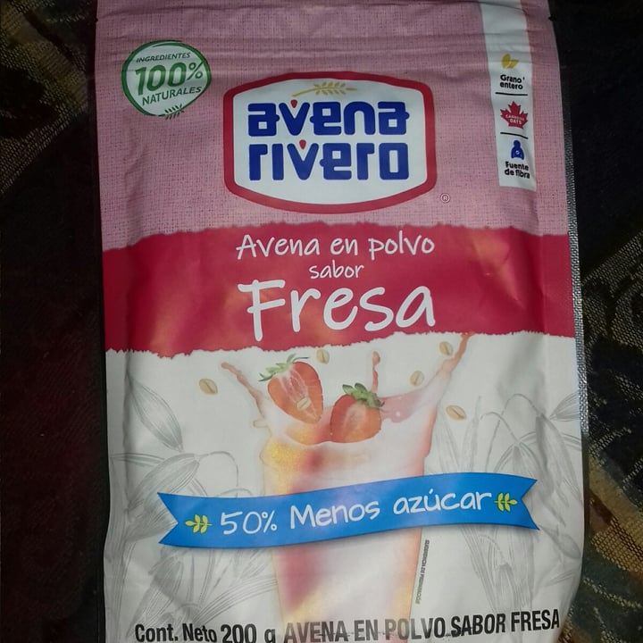 photo of Avena Rivero Avena en polvo para licuado sabor Fresa shared by @jackyfernandez on  01 Oct 2021 - review