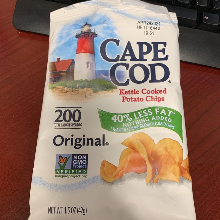 review photo of Cape Cod Cape Cod 40% Reduced Fat Potato Chips shared by @tgugliotti on 01 Feb 2021 - review