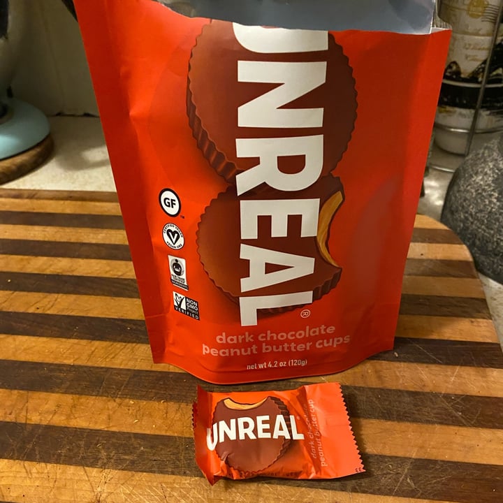 photo of UNREAL Dark Chocolate Peanut Butter Cups shared by @knorthway on  03 Apr 2022 - review