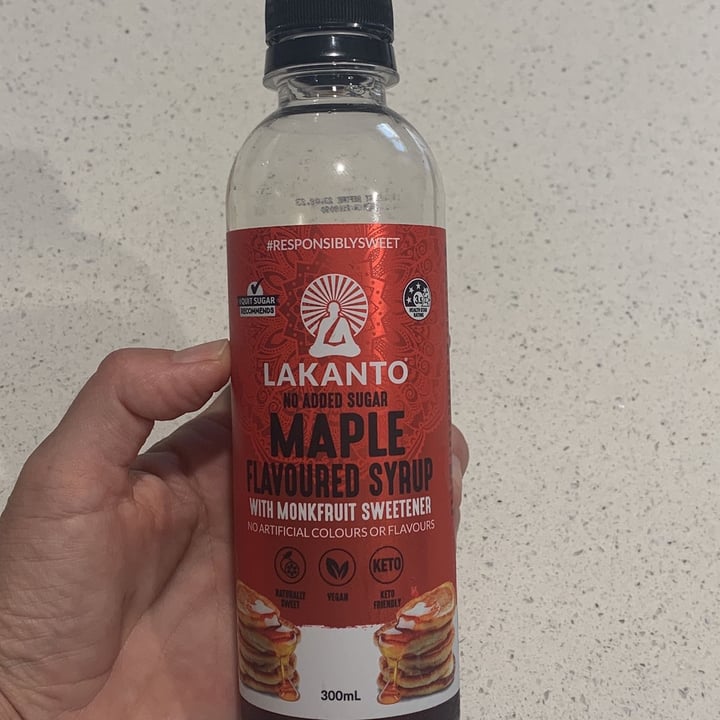 photo of Lakanto Maple flavoured syrup no added sugar shared by @justineswhitsundays on  13 Dec 2021 - review