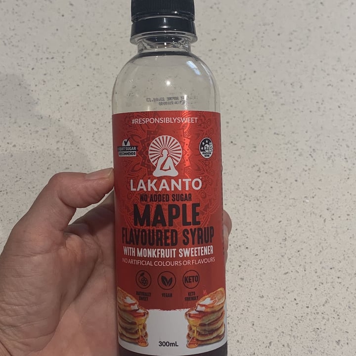 review photo of Lakanto Maple flavoured syrup no added sugar shared by @justineswhitsundays on 13 Dec 2021 - review
