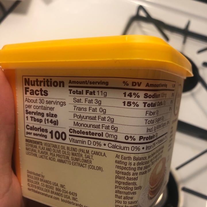 review photo of Earth Balance Original Buttery Spread shared by @ab10365 on 09 Oct 2020 - review