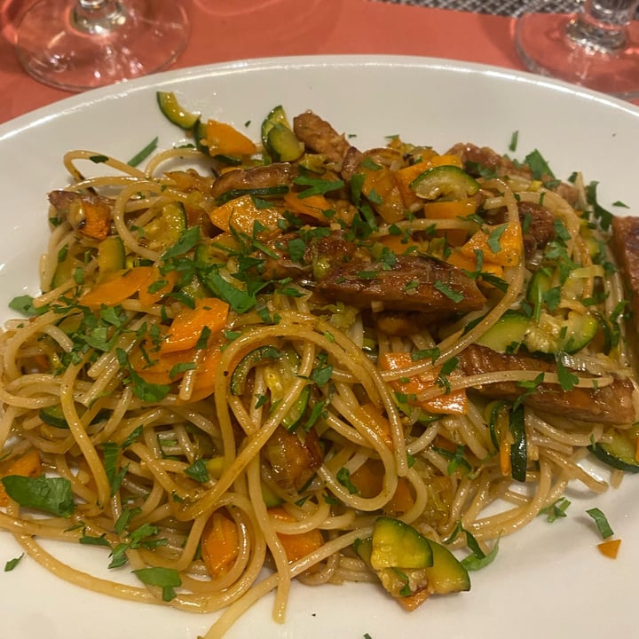 photo of Clorofilla Spaghetti senatore cappelli con verdurine e tempeh shared by @ariannaabilion on  28 Jun 2022 - review