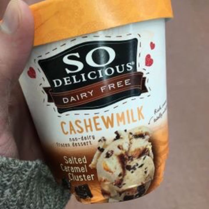 review photo of So Delicious Dairy Free Salted Caramel Cluster Cashewmilk Frozen Dessert shared by @jessjessjess on 29 Apr 2020 - review