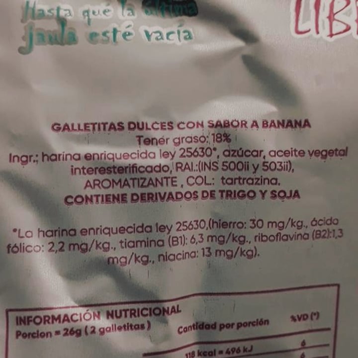 photo of Un Rincón Vegano Bananitas Galletitas Dulces con sabor a Banana shared by @vegansdaily on  02 Jul 2020 - review