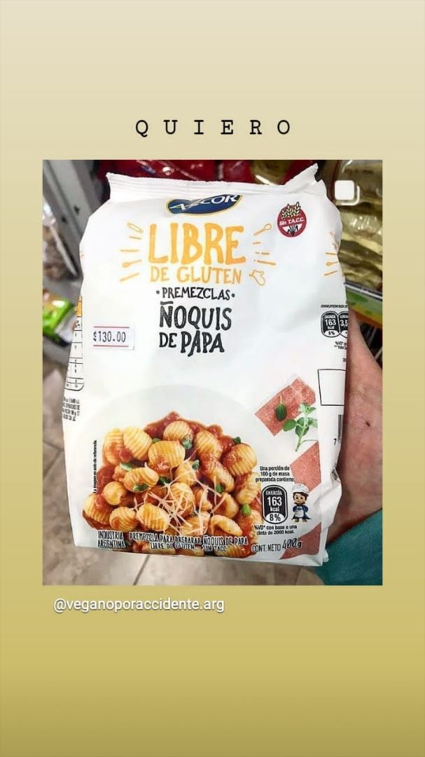 photo of Arcor Pre mezcla  ñoquis sin tacc shared by @bloomofethics on  29 Jan 2020 - review