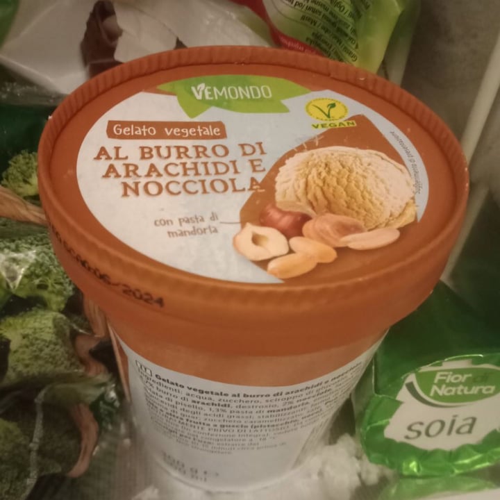 photo of Vemondo Gelato al burro di arachidi e nocciola shared by @giadamezzanotte on  15 Jun 2022 - review