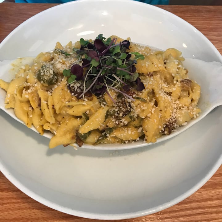 photo of The Oak House Vegan Bacon Mac N Cheese shared by @vegandoves on  08 Aug 2018 - review