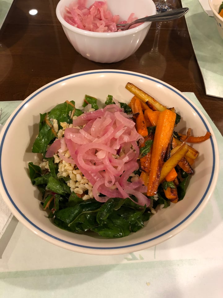 photo of The Purple Carrot HAZELNUT BARLEY PILAF with Pan-Roasted Root Veggies & Harissa Butter shared by @jiscilla on  01 Jan 2021 - review