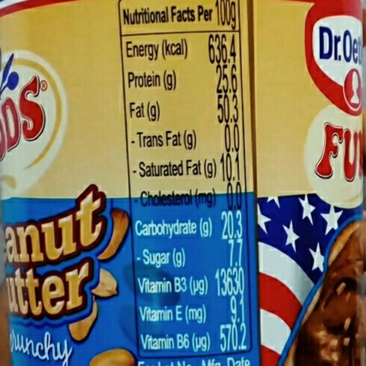 photo of Fun Foods (Dr. Oetker) Crunchy Peanut butter shared by @sanjanaznd on  30 Apr 2021 - review