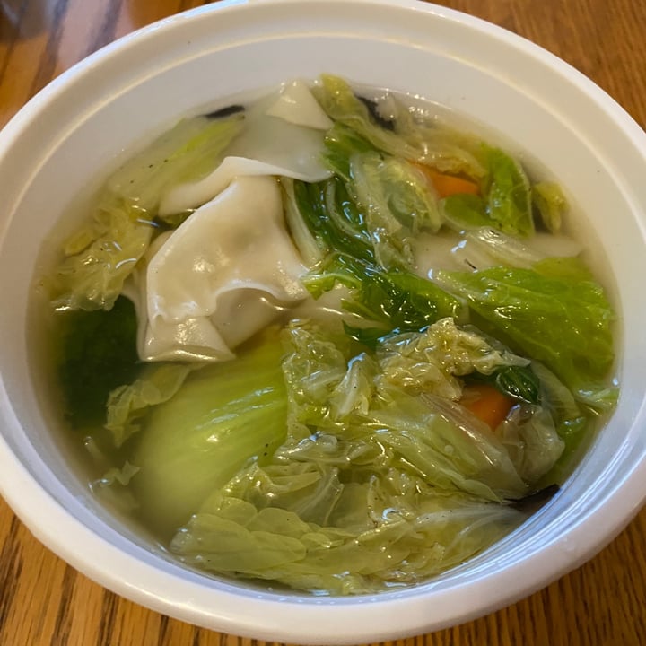 photo of Lotus Pond Vegetarian Restaurant Wonton Vegetable Soup shared by @ecoveg on  04 Mar 2021 - review