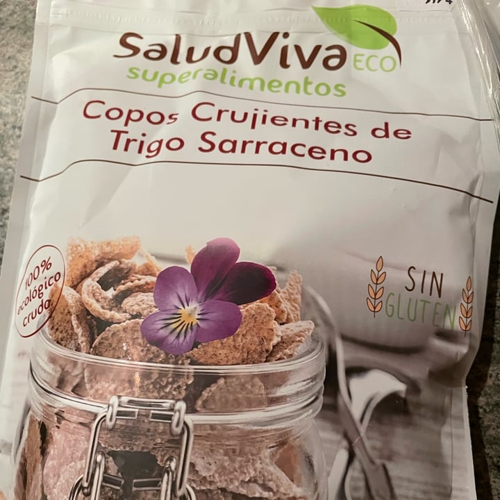 photo of Saludvida copos crujientes de trigo sarraceno shared by @ibaivegan on  20 Oct 2022 - review