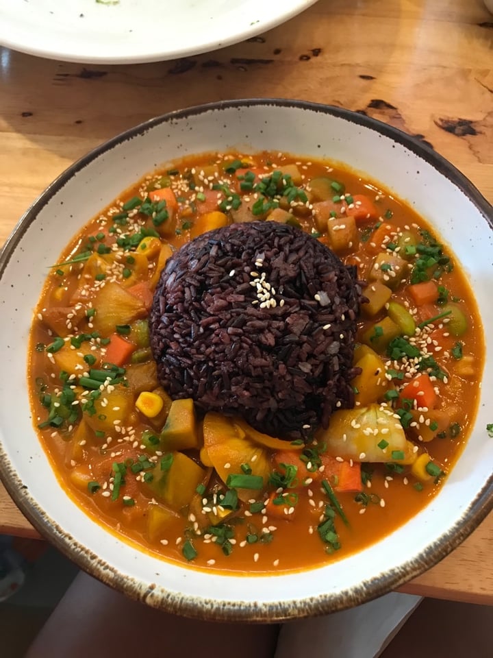 photo of Hua Hin Vegan Cafe & Wine Japanese Pumpkin Curry with Brown Rice shared by @apchamb on  19 Feb 2020 - review