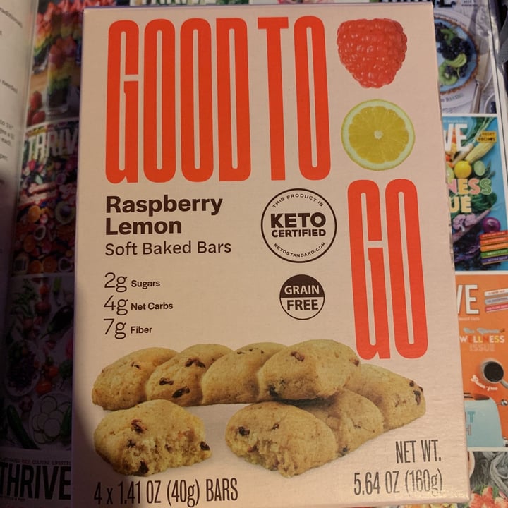 review photo of Good To Go Raspberry Lemon Soft Baked Bar shared by @vegvixen on 20 Jul 2020 - review