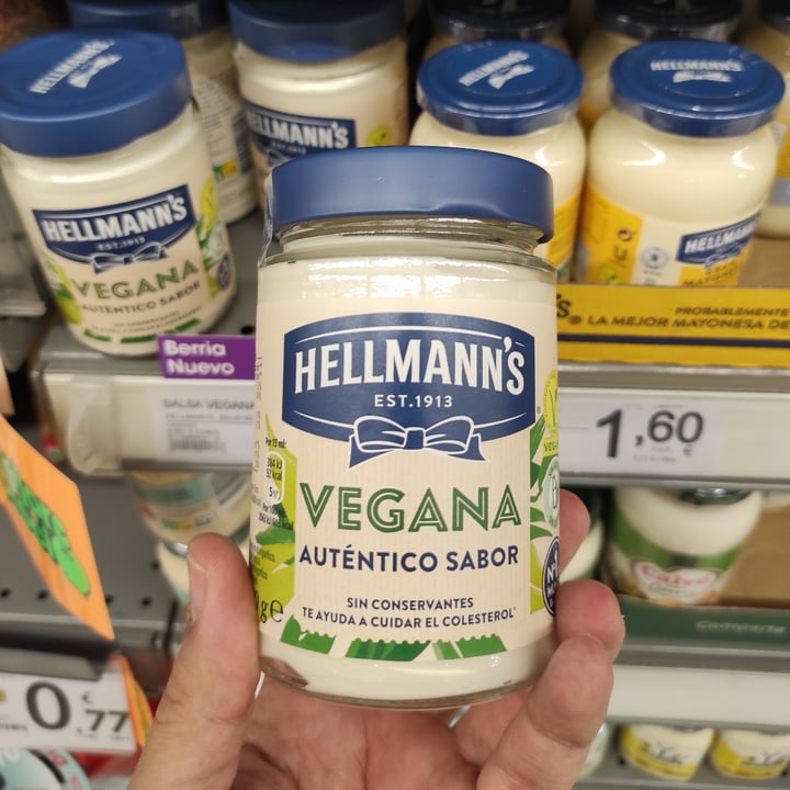 photo of Hellmann’s Mayonnaise shared by @veganeuskadi on  29 Nov 2022 - review