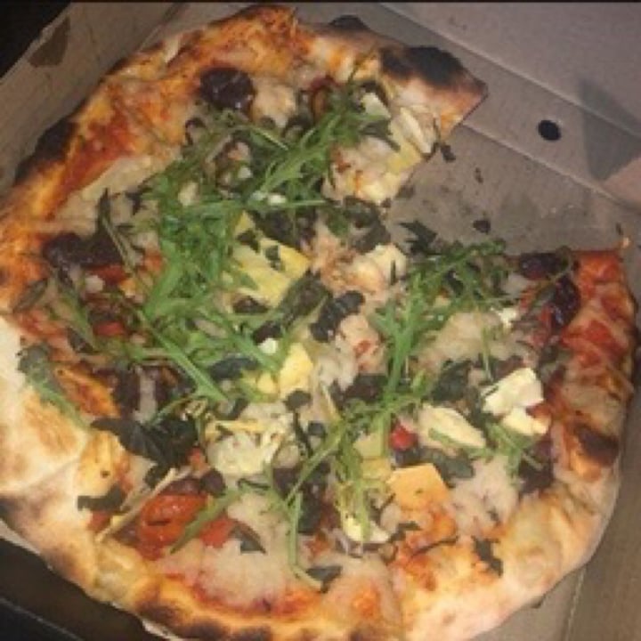 photo of Doppio Zero Vegitaranean Pizza shared by @veggieanimal on  01 Jun 2020 - review
