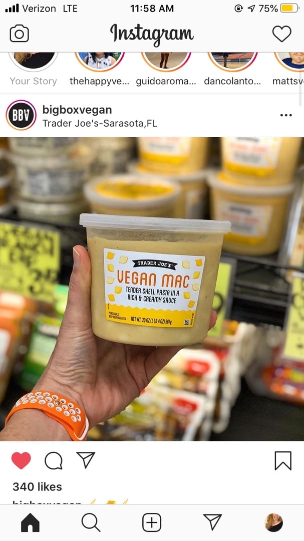 photo of Trader Joe's Vegan Mac shared by @samcclain on  22 Apr 2020 - review