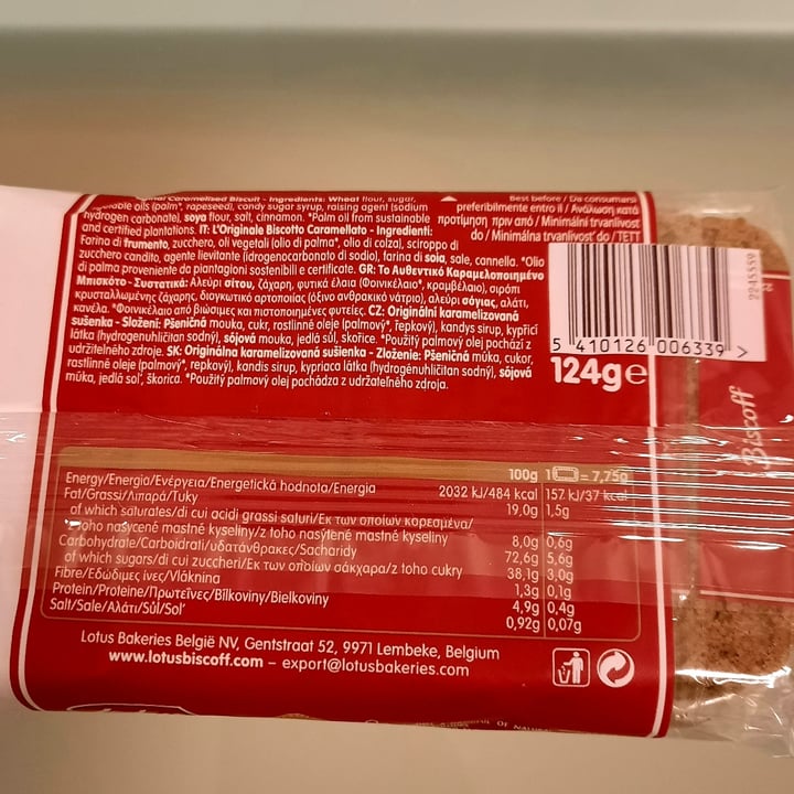 photo of Lotus Biscoff Lotus Biscoff Original Cookies shared by @acilegna on  31 Mar 2022 - review
