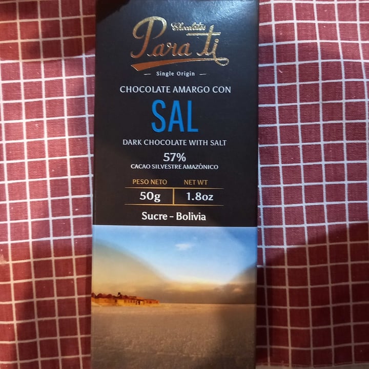 review photo of Para ti chocolates Chocolate Amargo Con Sal shared by @julicaramia on 04 Apr 2021 - review