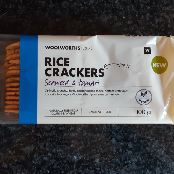 photo of Woolworths Food Rice Crackers With Seaweed And Tamari shared by @michpleace13 on  31 Jul 2020 - review