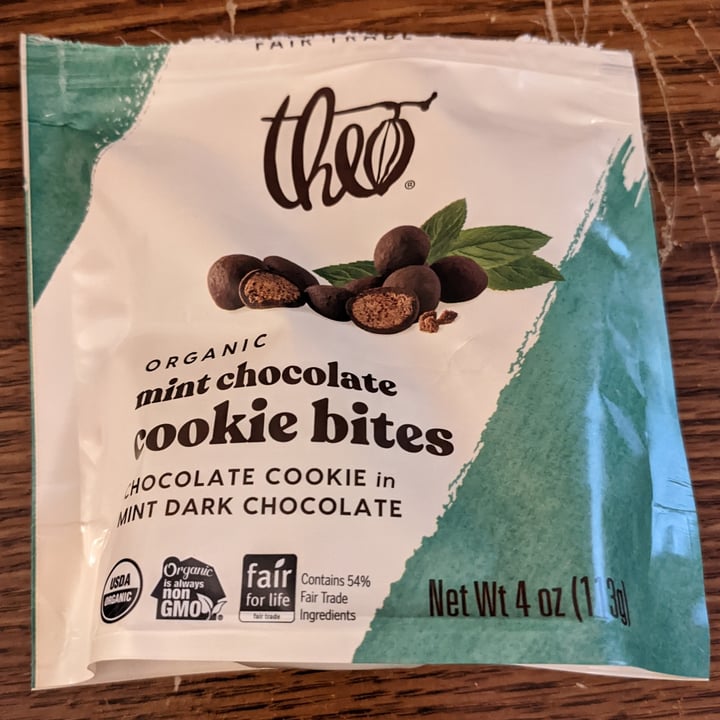 photo of Theo Chocolate Mint chocolate cookie bites shared by @zthra on  22 Apr 2022 - review