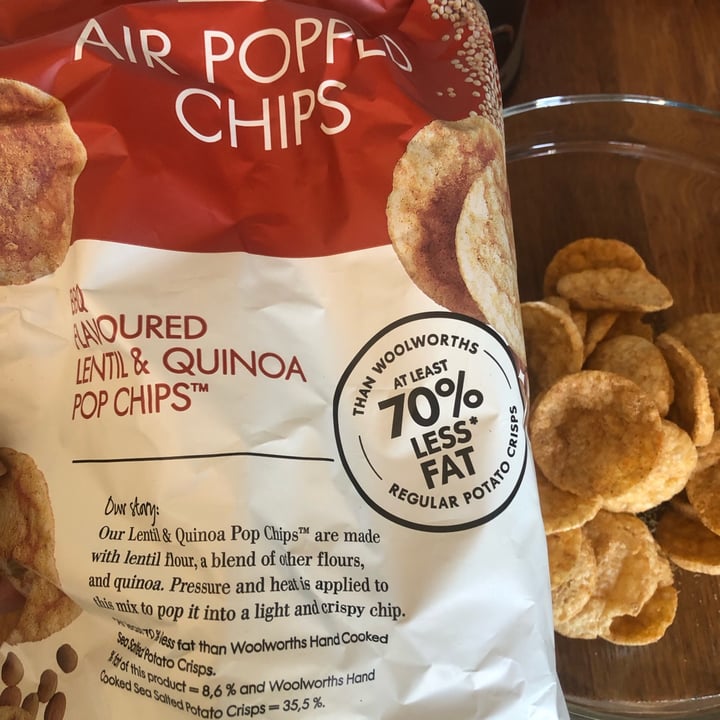 photo of Woolworths Food Bbq flavoured Air popped chips shared by @themissanderson on  31 Dec 2021 - review