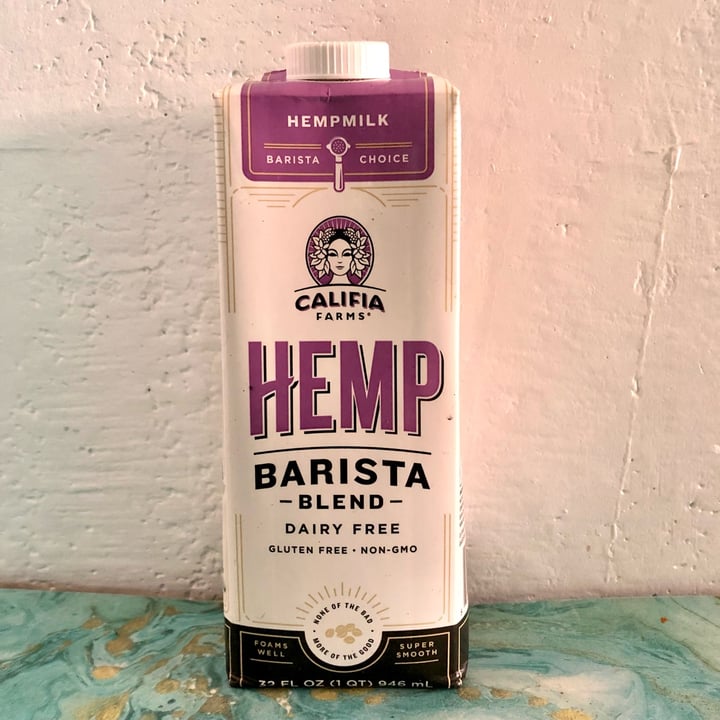 photo of Califia Farms Hemp barista blend shared by @isabelinzunzaa on  30 Nov 2021 - review