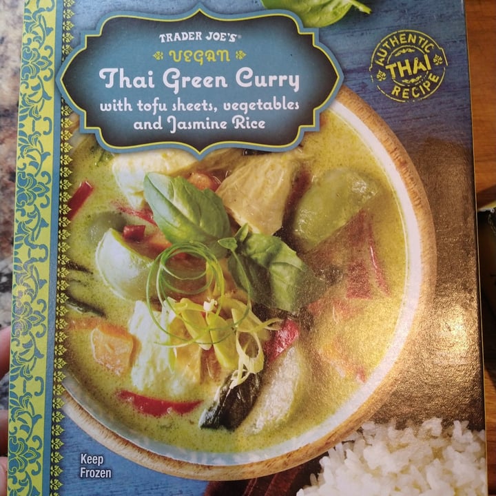 photo of Trader Joe's Vegan Thai Green Curry shared by @angelaethica7 on  10 Feb 2022 - review