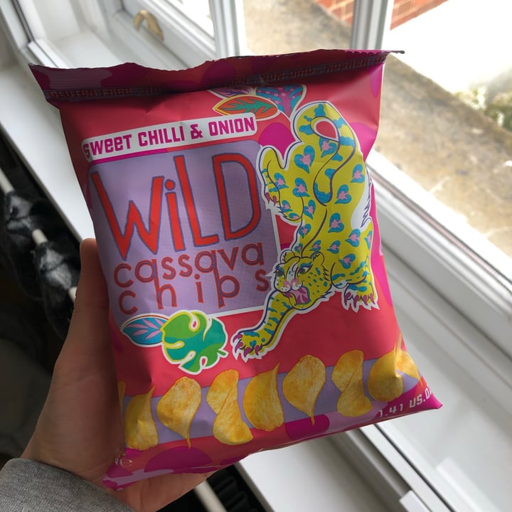 photo of Wild cassava chips Sweet chilli and onion crisps shared by @yourlocalvegan on  22 May 2021 - review