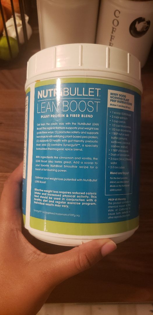 review photo of NutriBullet Lean boost plant protein & fiber blend shared by @ellainchanted on 06 Jun 2019 - review