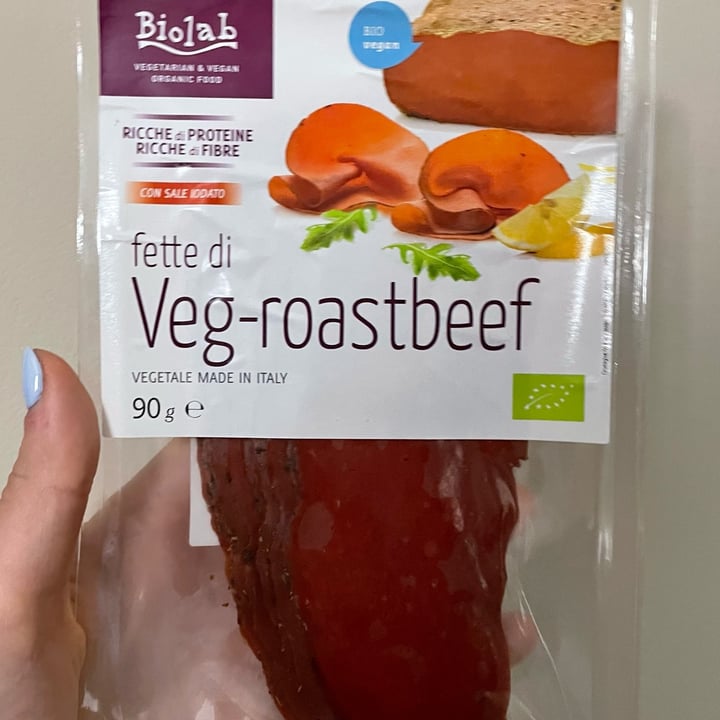 photo of Biolab Affettato vegano Roastbeef shared by @allveg44 on  19 Apr 2022 - review