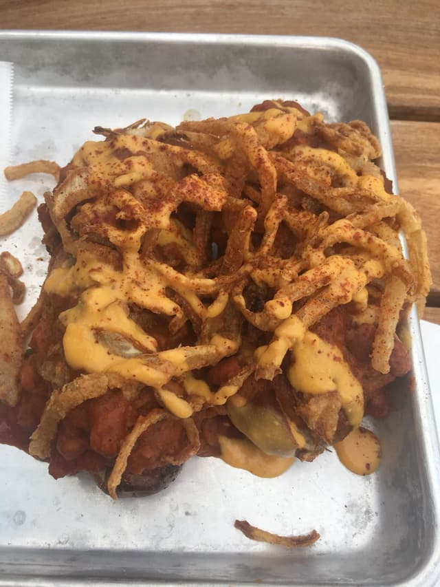 Photo of the dish “Hillbilly Chili Dawgs”