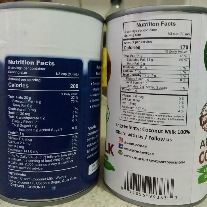 review photo of Nature's Charm Coconut Whipping Cream shared by @refinnej on 23 Feb 2021 - review