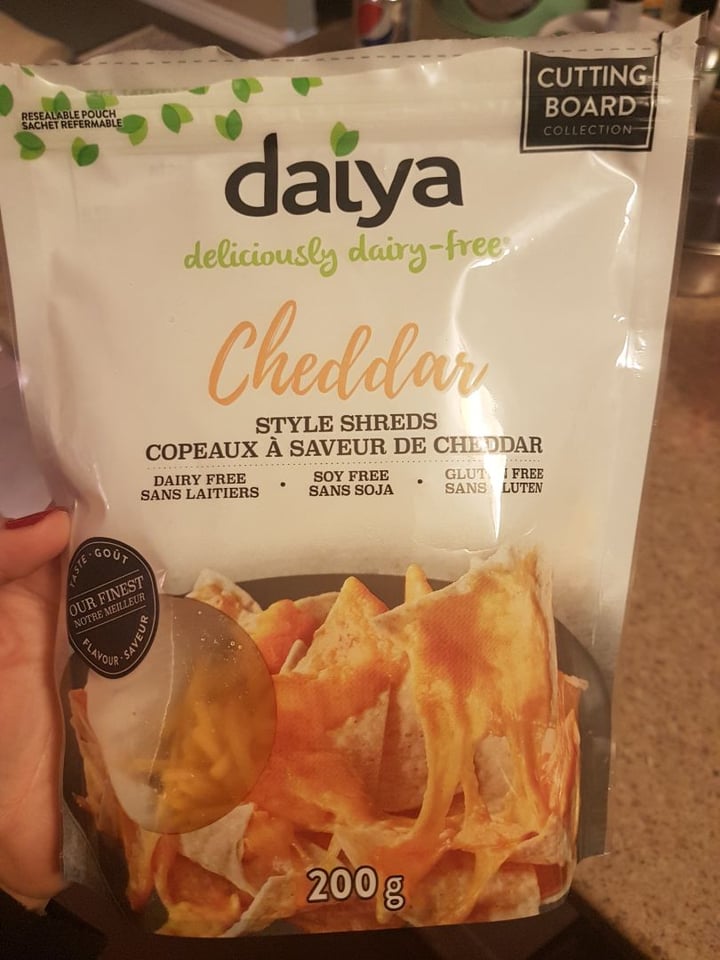 photo of Daiya Cheddar Style Shreds shared by @houndsandhooligans on  01 Apr 2020 - review