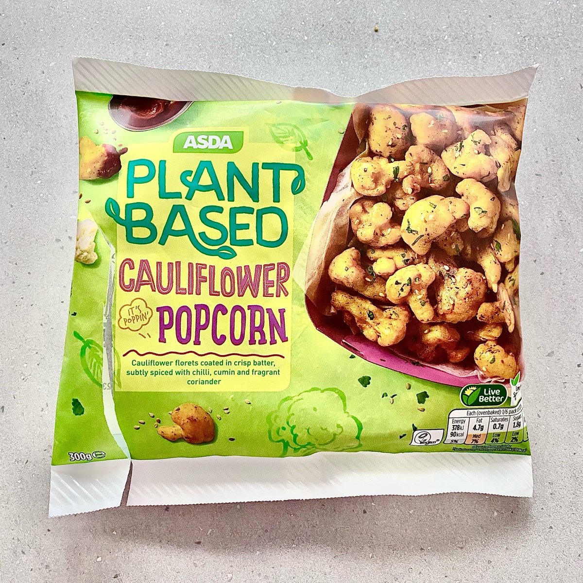 ASDA Plant Based Cauliflower Popcorn Reviews abillion