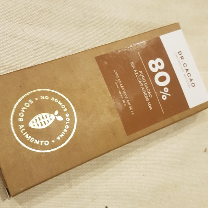 photo of Dr. Cacao Chocolate 80% Cacao Sin Azucar shared by @alexisengel on  30 Jun 2022 - review