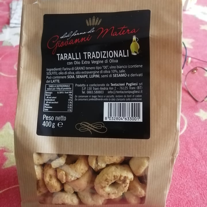 photo of Dal forno di Giovanni Matera Taralli Tradizionali con Olio Extravergine di Oliva shared by @lucelice on  13 Dec 2022 - review