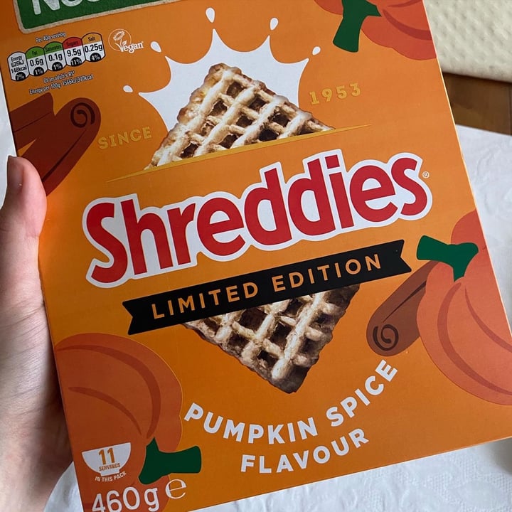 photo of Nestlé Pumpkin spice shreddies shared by @elizabethmullaney on  01 Dec 2021 - review