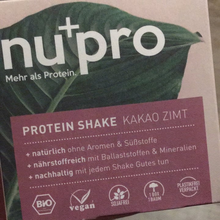 photo of the nu company Protein Shake Kakao Zimt shared by @daikini on  13 Aug 2020 - review