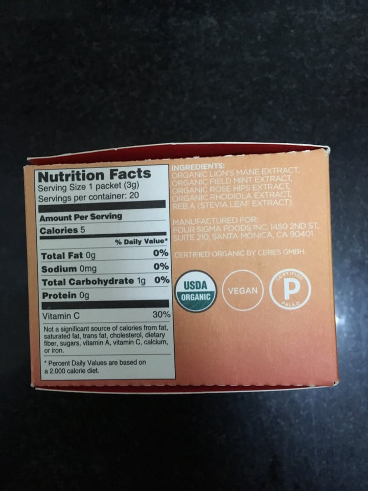 photo of Four Sigmatic Lion’s Mane Mushroom Elixir Mix shared by @ranjana on  14 Sep 2019 - review