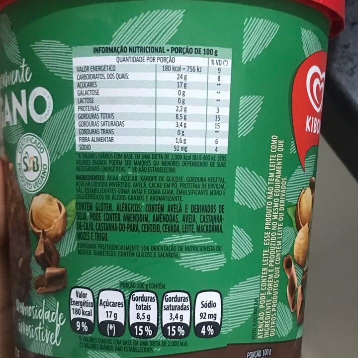 review photo of Kibon Chocolate com Pedaços De Avelã shared by @lovec on 09 Jul 2022 - review