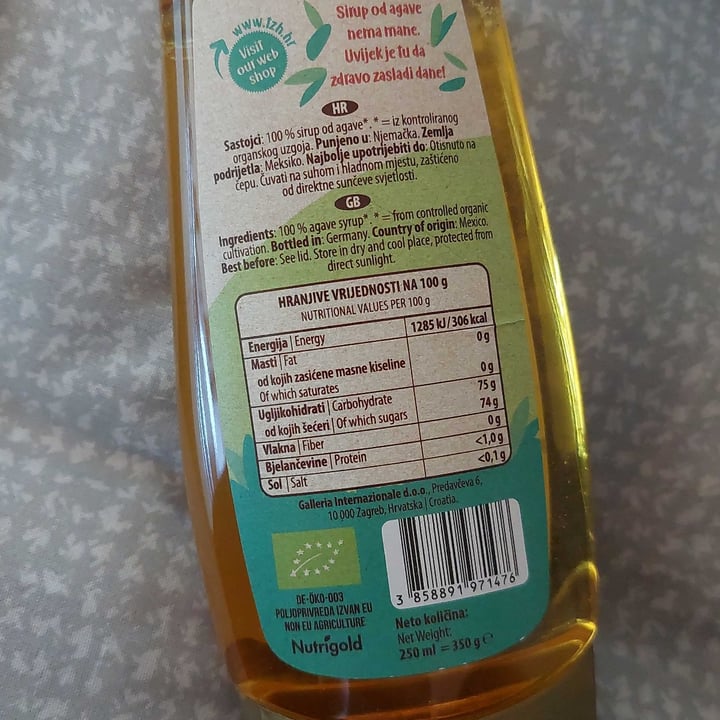 review photo of Nutrigold Agave Syrup shared by @greenbeet on 25 Feb 2022 - review