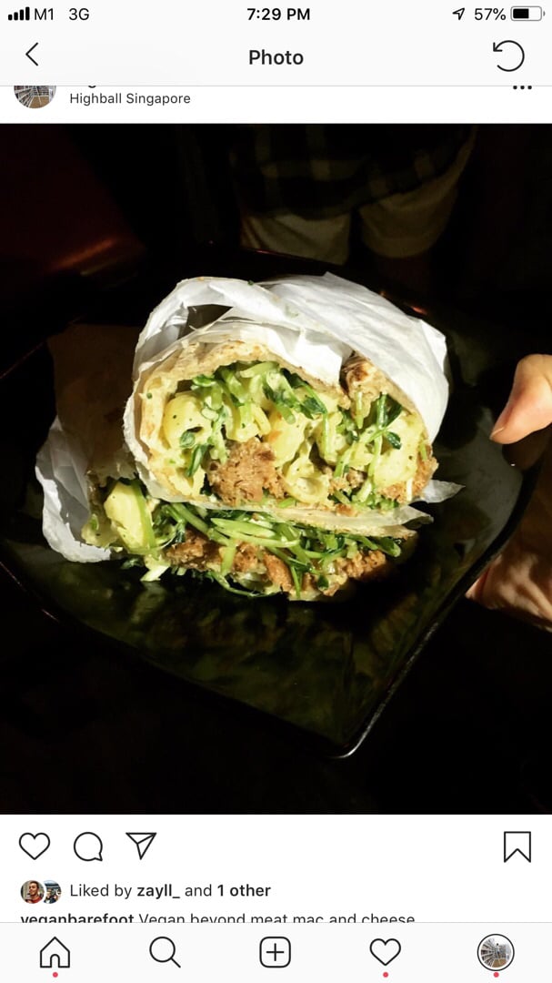review photo of Well Dressed Salad Bar Beyond Meat Mac and Cheese shared by @hangryvegan on 10 Nov 2018 - review