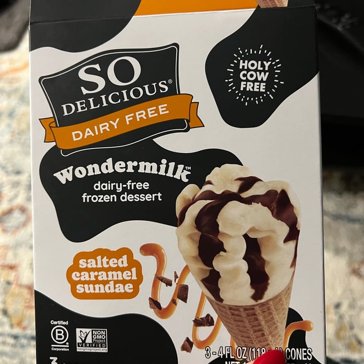 review photo of So Delicious Dairy Free Wondermilk Salted Caramel Sundae Cones shared by @priyalicious on 05 May 2022 - review