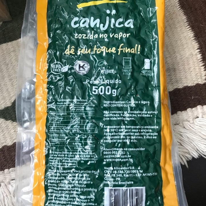 photo of vapza canjica Canjica shared by @maicemolina on  08 Jul 2022 - review