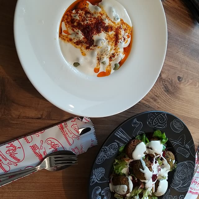 Photo of the dish “Falafel and Mantı”
